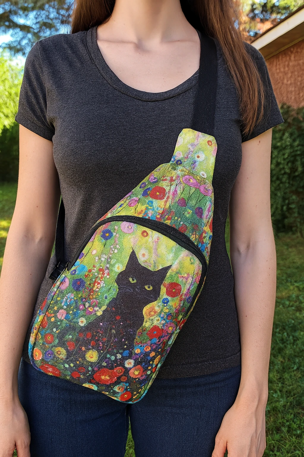 Chat Noir Multicolore Crossbody Bag – photo 14